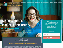 Tablet Screenshot of happystartsathome.com